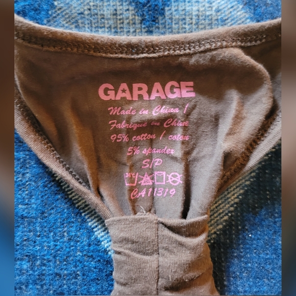 Brown polka-dot tank top - Picture 3 of 4